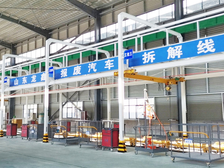 河南焦作案例-（地轨式）报废汽车拆