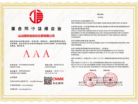 重合同守信用企業