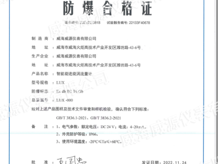 旋进旋涡防爆证