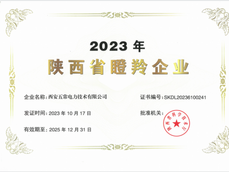 陕西省瞪羚企业