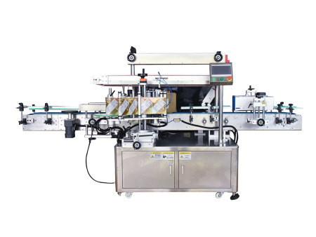 全自動雙標(biāo)站+圓瓶搓滾貼標(biāo)機(jī)