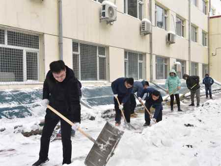 以雪为令 闻雪而动 黑龙江省地质科学研究所志愿者团队开展志愿清雪活动