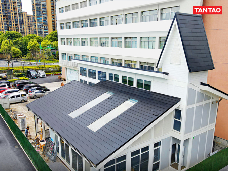Project cases:Nearly zero energy consumption independent building solar roof case