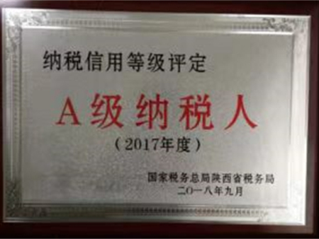 2017年度A级纳税人