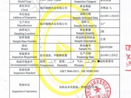 Test Report No. QG191260_01