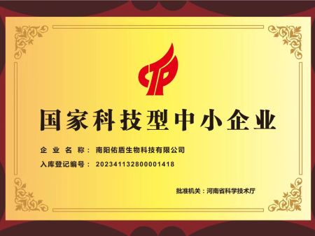 國家科技型中小型企業(yè)獎牌
