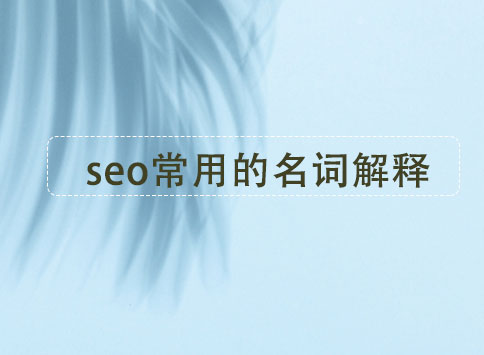 seo常用的名词解释