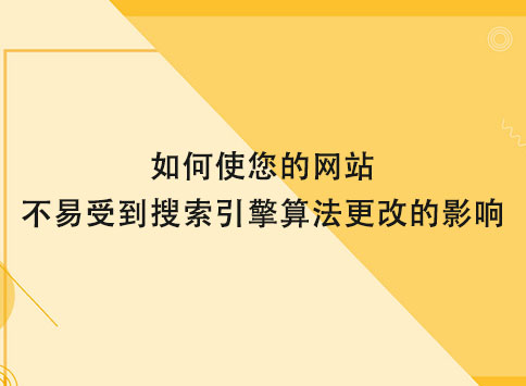 如何使您的网站不易受到搜索引擎算法更改的影响