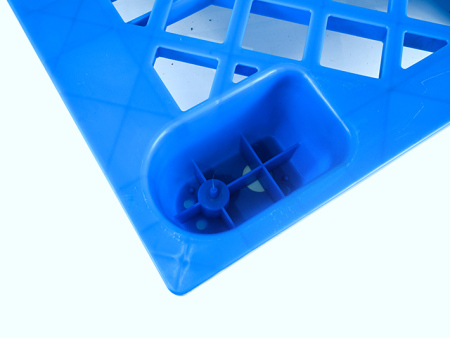 Nine corner grid plastic tray
