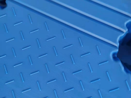 Blow molded nine corner plastic tray