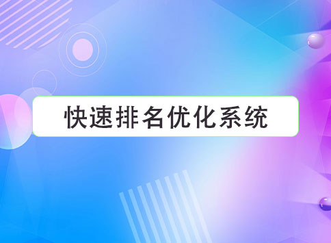 快速排名优化系统