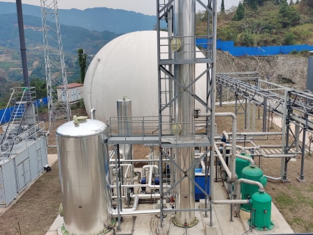 四川达州餐厨垃圾沼气生物脱硫工程