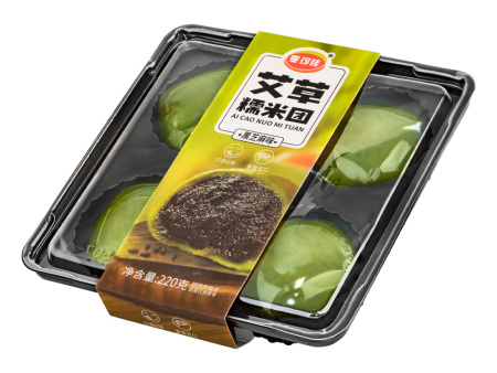 4枚装艾草糯米团黑芝麻味