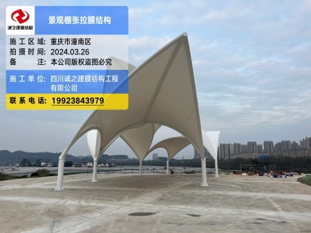 重庆公园景观张拉膜结构