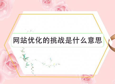 网站优化的挑战是什么意思