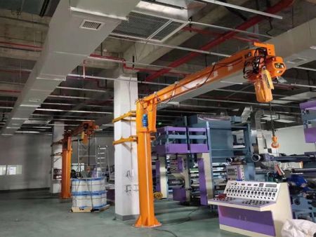 飞岳 2吨立柱式悬臂吊 自重轻跨度大微型悬臂吊机 省时省力