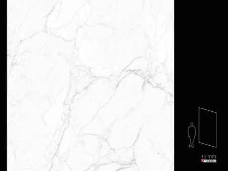 金丝绒肤感面15mm厚(楼梯-橱柜台面专用)——天山暮雪