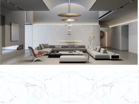 名字改为冰川白    规格长2550mm宽7600mm厚13.5mm细哑面