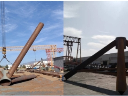 第二醫(yī)院遷建項目醫(yī)療綜合樓門頭桁架