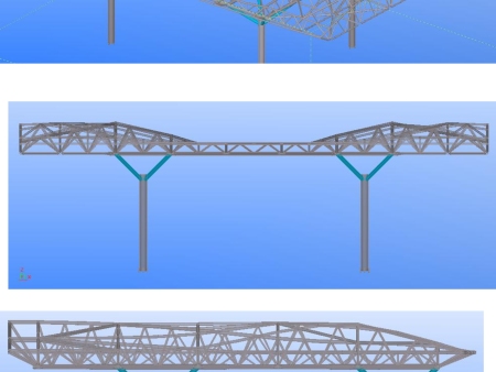 第二醫(yī)院遷建項目醫(yī)療綜合樓門頭桁架