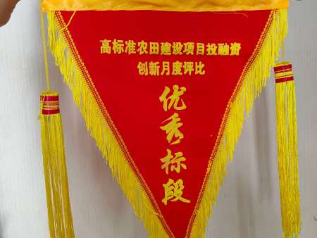 优秀标段锦旗