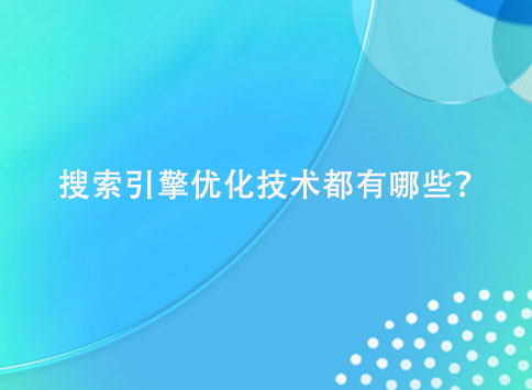 搜索引擎优化技术都有哪些？