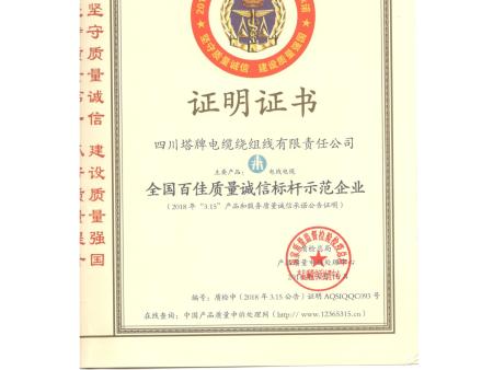 四川塔牌电缆   资质文件合集47