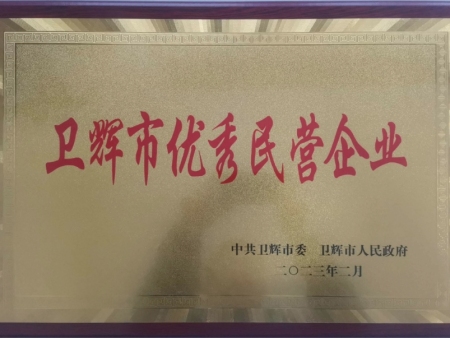 衛(wèi)輝市優(yōu)秀民營企業(yè)
