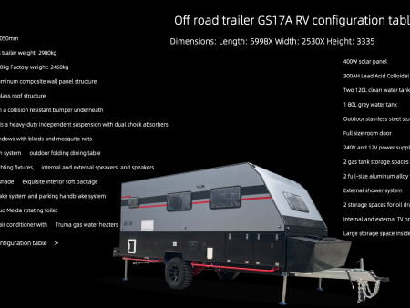 Off road trailer GS17A Off road trailer GS17A