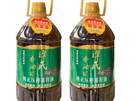 （40元）谭氏香油坊  纯压榨菜籽油 4L