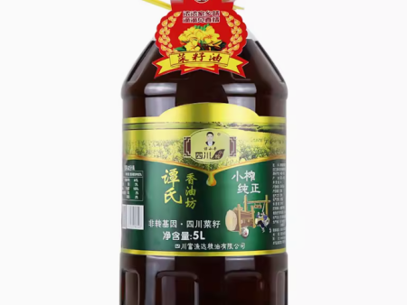 （51.8元）谭氏香油坊  四川小榨纯 正菜籽油  5L