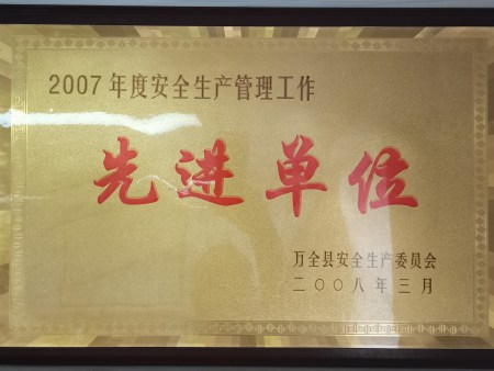 2007安全生产先进单位