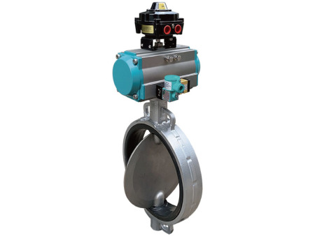 气动对夹衬胶蝶阀