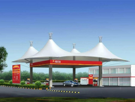 膜结构加油站