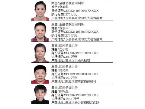 被执行人信息查询