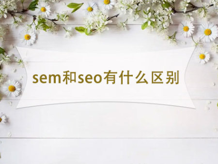 sem和seo有什么区别?