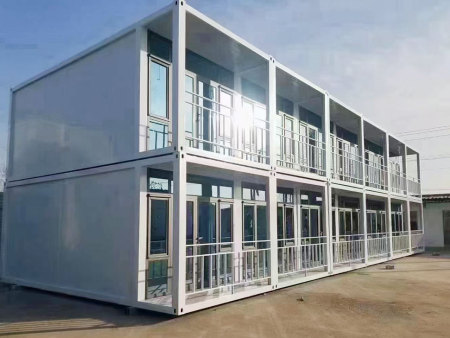 双层外置走廊打包箱房