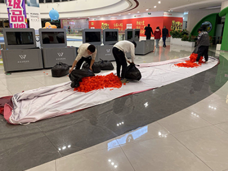 兰州万达茂花瓣雨活动 兰州万达茂花瓣雨活动