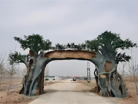 仿古树大门