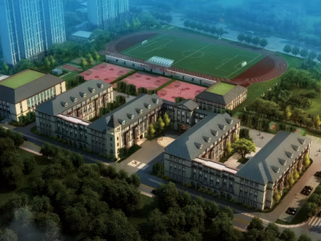 14万达莲花山小学 建筑面积:32000㎡ 结构形式:钢框架 用钢量:2980吨 14万达莲花山小学 建筑面积:32000㎡ 结构形式:钢框架 用钢量:2980吨