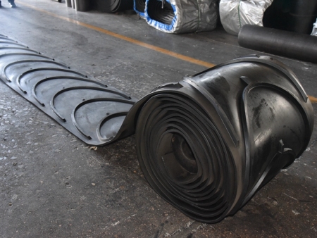 Patterned conveyor bel