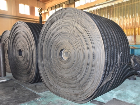 Patterned conveyor bel