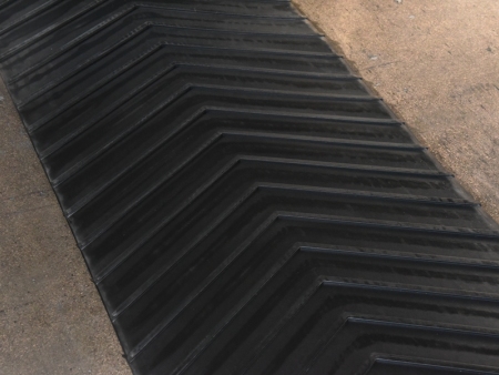 Patterned conveyor bel