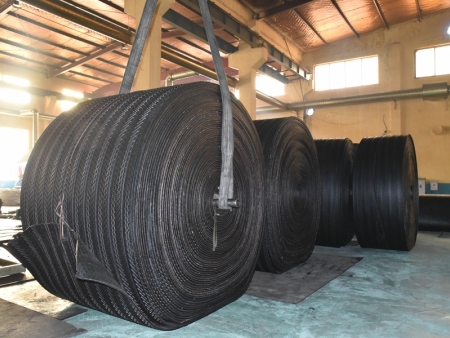 Patterned conveyor bel