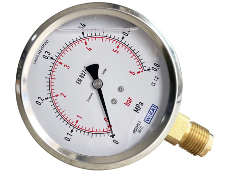 EN837-1，213.53系列径向耐震波登管压力表