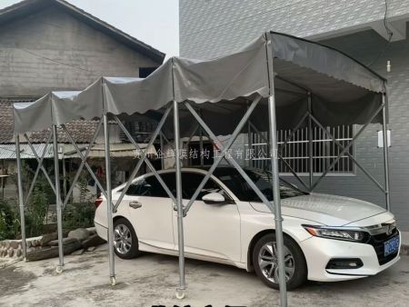 膜結(jié)構(gòu)收縮雨棚停車棚