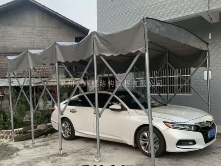 貴州新建推拉式膜結(jié)構(gòu)車(chē)棚