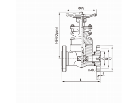 FORGING STEEL FLANGE GATE VALVE(JIS)