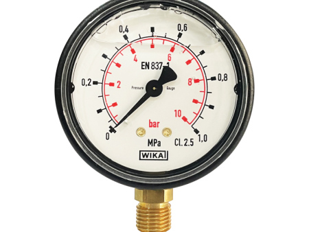 EN837-1，113.13液压压力表 铜合金材质，塑料外壳，充液型