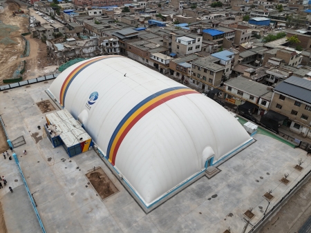 【兰州气膜场馆建造】15天竣工｜防霾体育馆｜零排放建筑